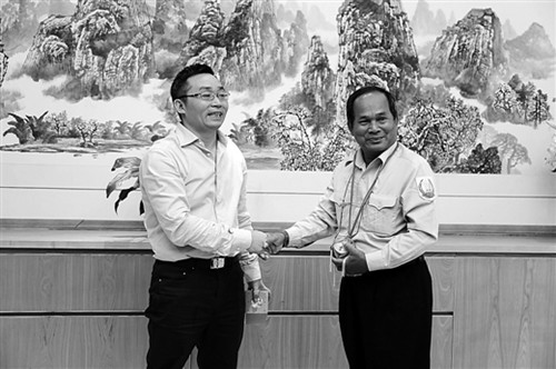 圖為中柬作家達成共識。