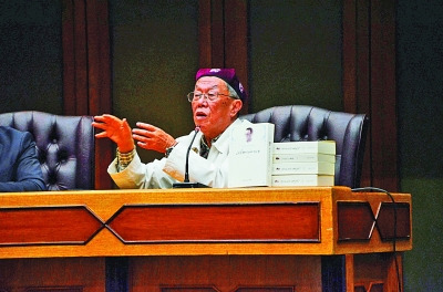 圖為王蒙在交流現(xiàn)場(chǎng)。于杰飛攝