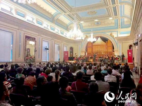 在霍巴特市舉辦的新春音樂(lè)會(huì)現(xiàn)場(chǎng)