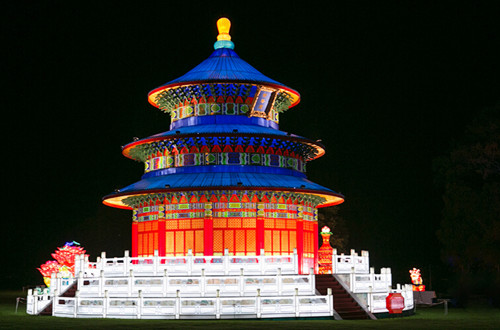 倫敦魔幻燈光節(jié)的天壇景觀