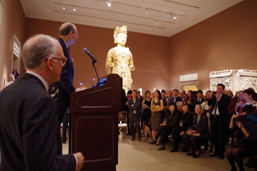 亞洲部主任何慕文發(fā)表致詞。(美國《世界日?qǐng)?bào)》/金春香