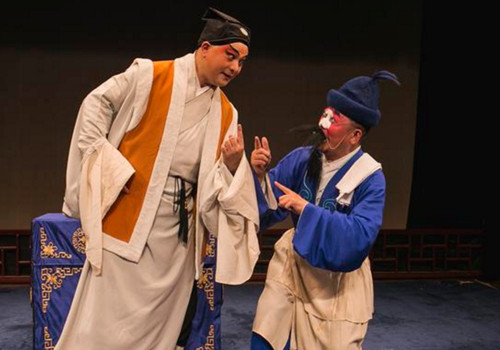 排練劇照。(英國《華商報(bào)》資料圖)