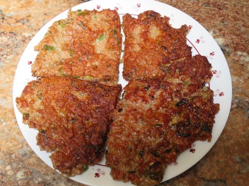 豬絞肉煎餅(資料圖:美國《世界日報(bào)》)