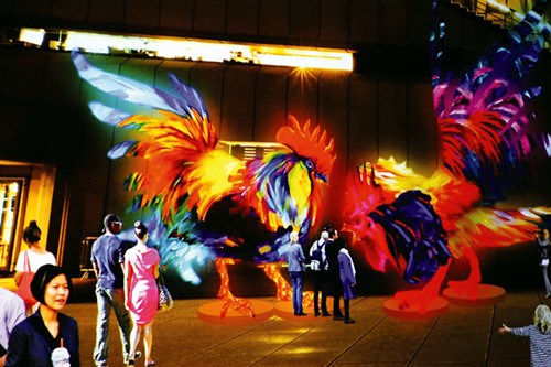 2017新年燈展效果圖。(澳洲《新快報》資料圖)