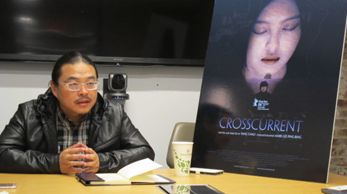 楊超攜《長江圖》在紐約公映。(美國《世界日報》/高夢梓