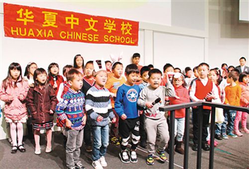 中國(guó)僑網(wǎng)圖為建校二十周年慶典文藝演出現(xiàn)場(chǎng)