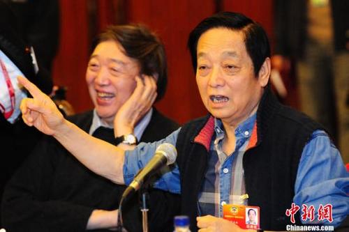 中國僑網資料圖 韓美林。中新社記者 李學仕 攝