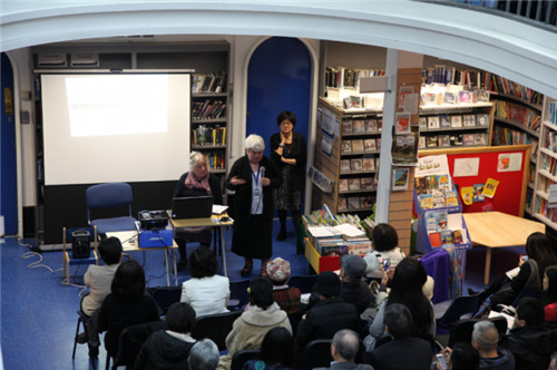 中國僑網講座現場。(英國《華聞周刊》/譚立人 攝)