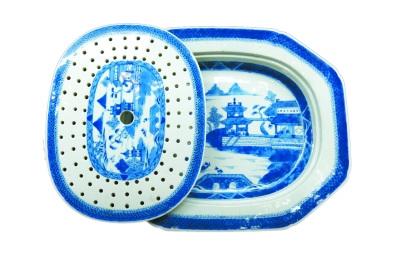 中國僑網(wǎng)帶箅子的八角深盤