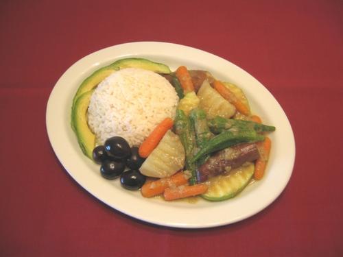 中國(guó)僑網(wǎng)什錦蔬菜綠咖喱(美國(guó)《世界日?qǐng)?bào)》圖片)