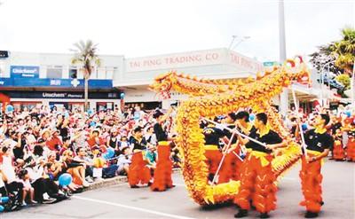 中國僑網(wǎng)圖為海外華人歡慶春節(jié)。資料圖片