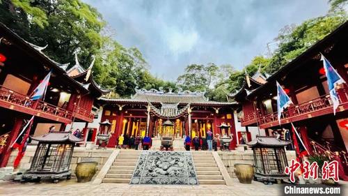 中國僑網作為為第二屆船政文化節(jié)重要活動的媽祖文化交流活動在福州馬尾船政天后宮舉行。吳丹紅 攝