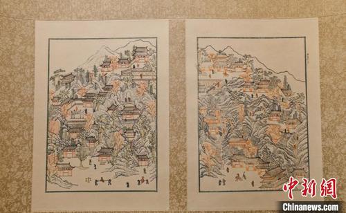 中國僑網(wǎng)重新刻印的《湖山勝概》作品 曉風(fēng)書屋 供圖